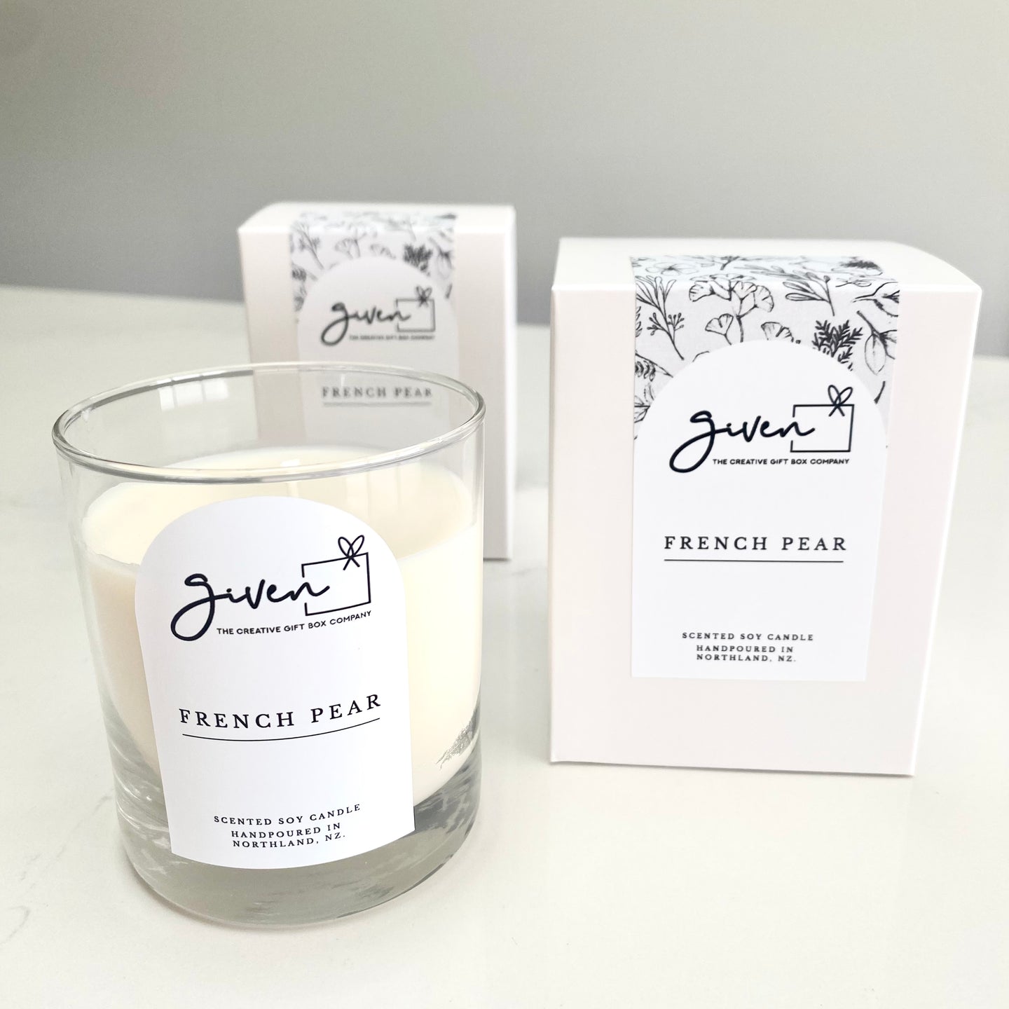 Given French Pear Candle by Sea + Clay