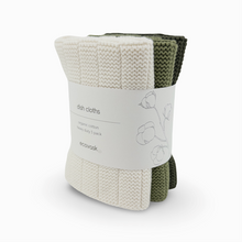 Load image into Gallery viewer, Ecovask Organic Cotton Dish Cloths Twin Pack
