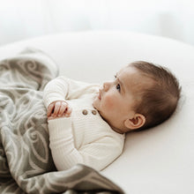 Load image into Gallery viewer, Bo &amp; Ko Mohimohi Woven Pēpi Blanket | Huruwhenua
