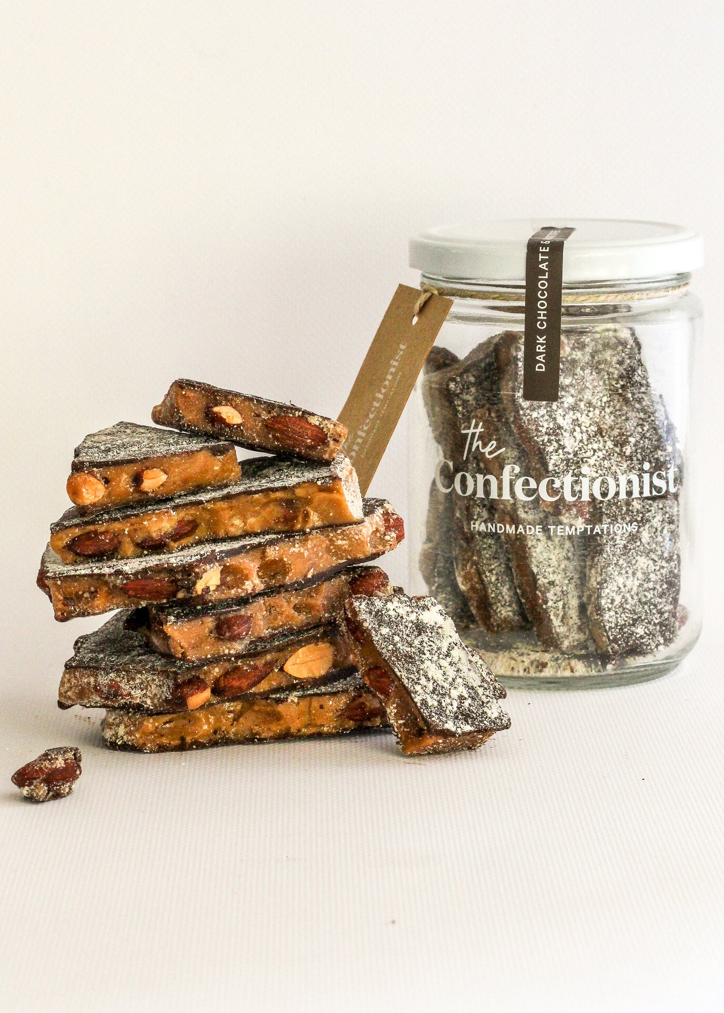 The Confectionist - Dark Chocolate & Almond Toffee Jar