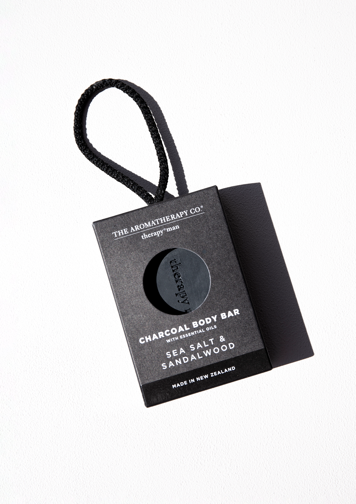 Therapy Man Charcoal Body Bar - Sea Salt & Sandalwood