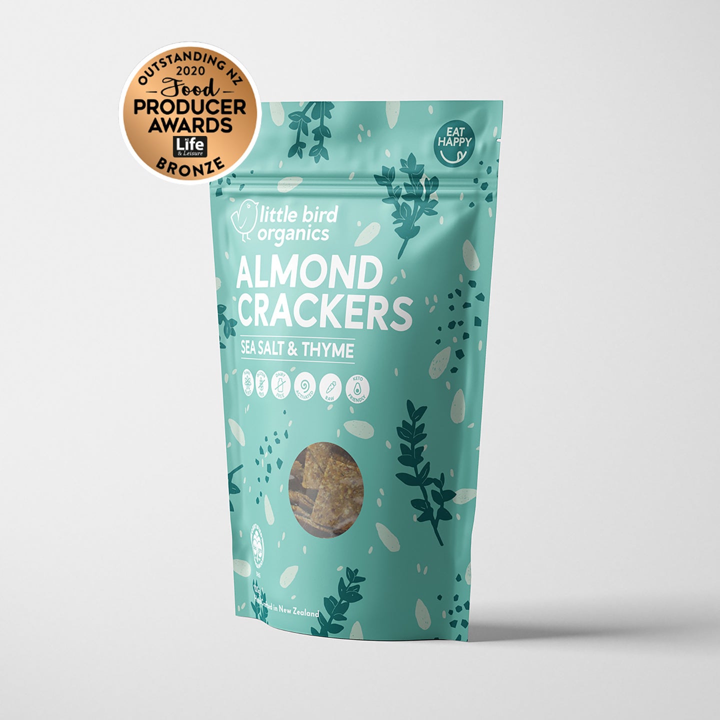 Little Bird Organics Almond Crackers - Sea Salt & Thyme