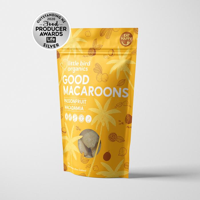 Little Bird Organics Good Macaroons - Passionfruit & Macadamia